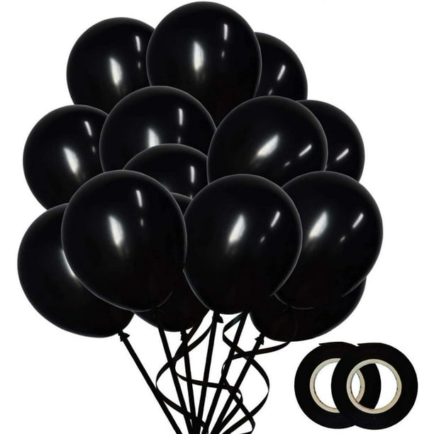 12 100 Black Balloons